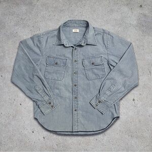 AYR “The Captain” Light Wash Button Up Sample